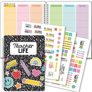 Notebook Undated Teacher Planner | 2025-2026 | Teaching Supplies - Ribbons